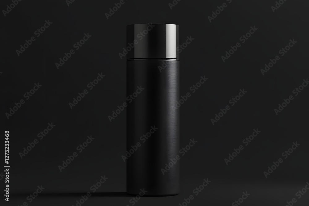 Sleek Black Bottle Mockup: Design & Style Sleek Black Bottle Mockup: Design & Style
