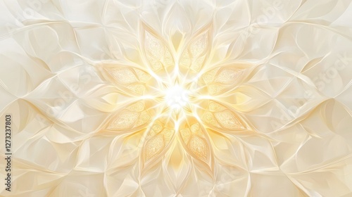 A representation of the divine in BahÃ¡'Ã­ faith, symbolized by a radiant light and a global emblem on a white background. photo