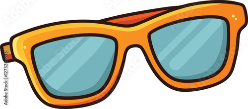 Summer beach sunglass silhouette vector illustration, stylish eyewear, summer fashion, beach accessory, outdoor protection, cool vibe, sun protection, beach lifestyle.