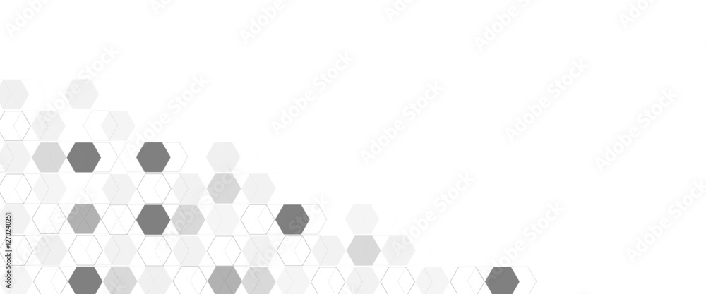Vector hexagons pattern. Geometric abstract background with simple hexagonal elements. Medical, technology or science design Vector hexagons pattern. Geometric abstract background with simple hexagonal elements. Medical, technology or science design