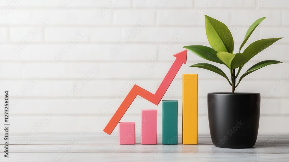 Macro view of a financial projection report on a desk, with a bold graph displaying projected revenue growth alongside detailed notes Macro view of a financial projection report on a desk, with a bold graph displaying projected revenue growth alongside detailed notes
