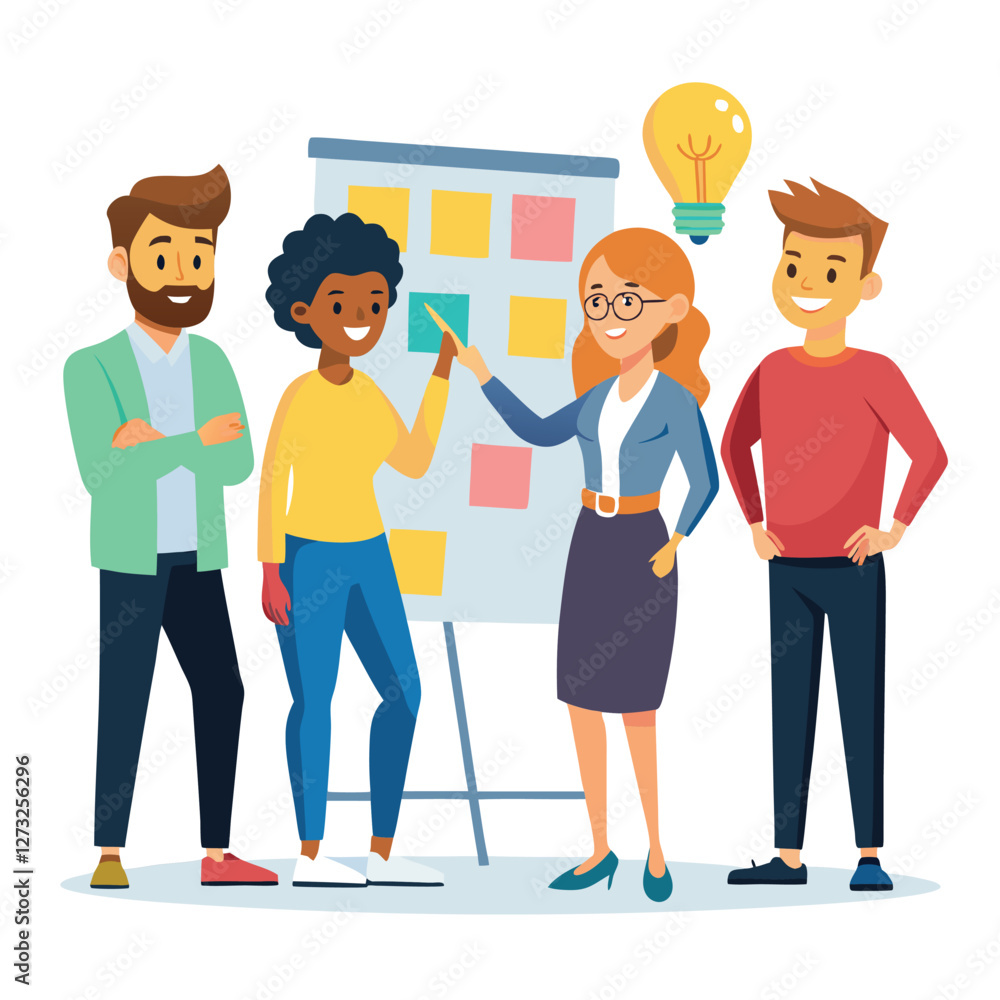 Fototapeta premium coworker talking vector image