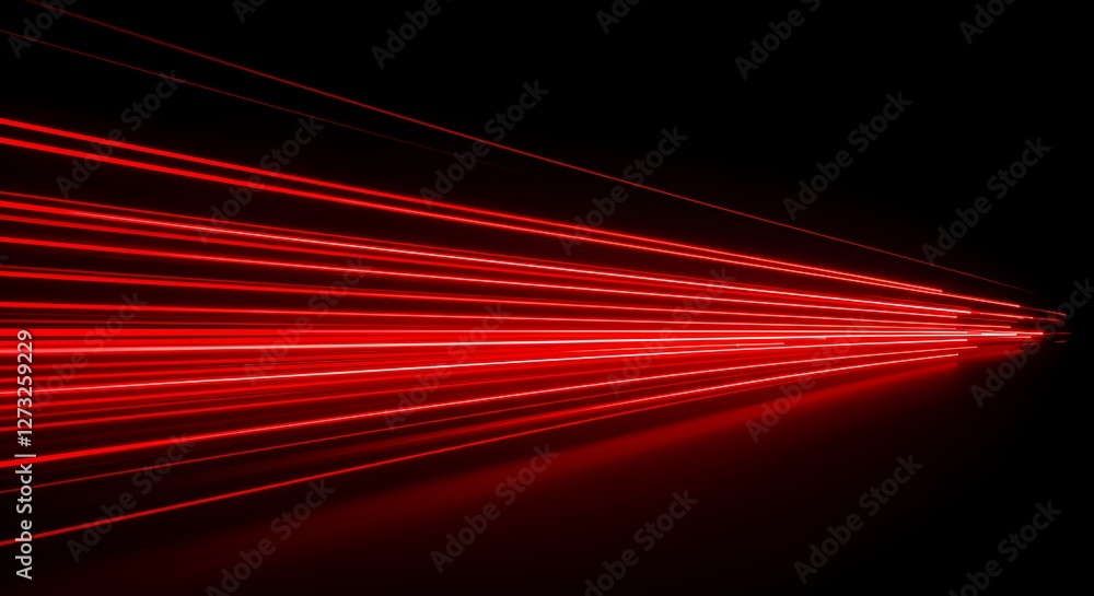 Fototapeta premium speed ligth lines in black background
