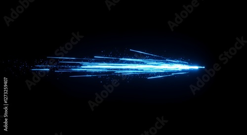 speed ligth lines in black background