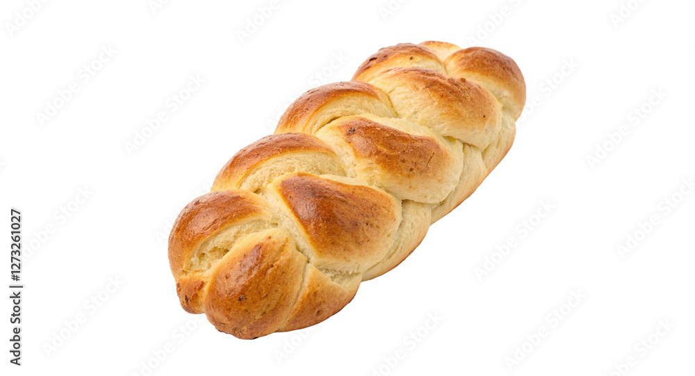 Tasty braided bread isolated on transparent background Tasty braided bread isolated on transparent background