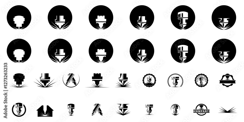 custom made wallpaper toronto digitalLaser Cutting logo design, laser cutting vector, vintage laser cutting
