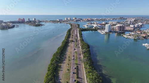 Wallpaper Mural Clearwater Skyline At Clearwater In Florida United States. Stunning Cityscape. Beach Landscape. Highrise Buildings. Clearwater Skyline At Clearwater In Florida United States. Nature Background. Torontodigital.ca