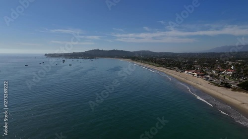 Wallpaper Mural Aerial View of Santa Barbara Coast and East Beach Torontodigital.ca