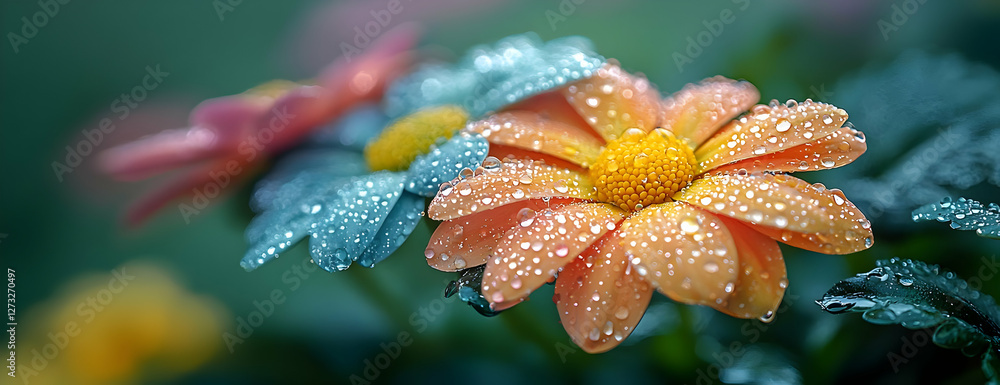 Dewdrops on Flowers: A Realistic Image Dewdrops on Flowers: A Realistic Image