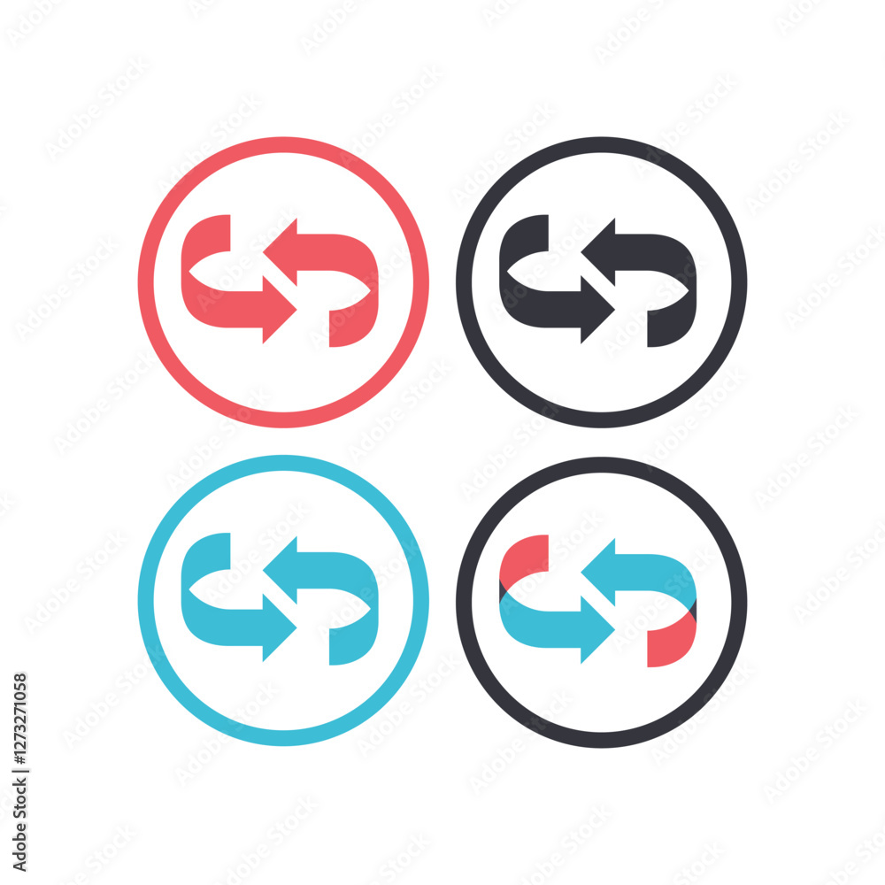 Arrows data transfer icon template. Exchange arrow icons, Swap icon with two arrows symbol Arrows data transfer icon template. Exchange arrow icons, Swap icon with two arrows symbol