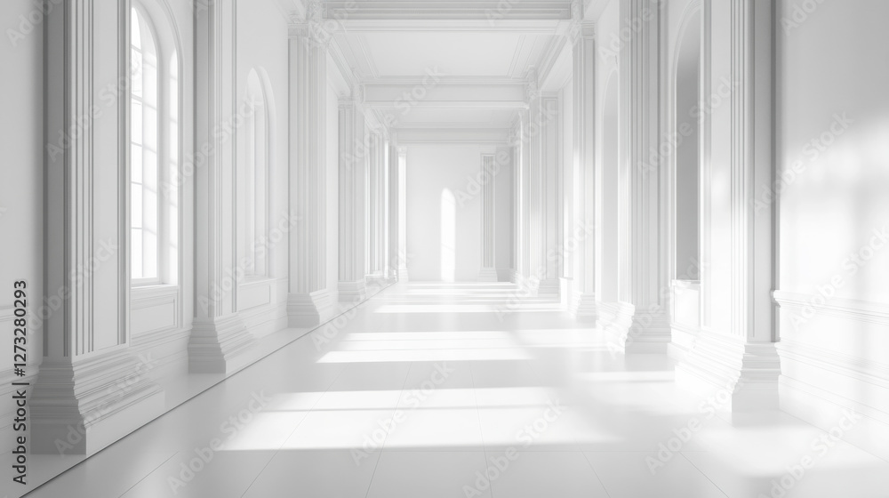 White room perspective mockup ideas décor design inspiration art display background White room perspective mockup ideas décor design inspiration art display background