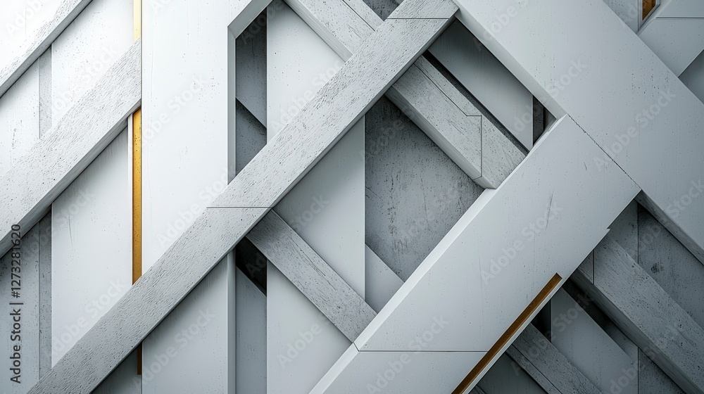 Obraz premium Modern minimalist architectural feature urban setting close-up photography contemporary design abstract form