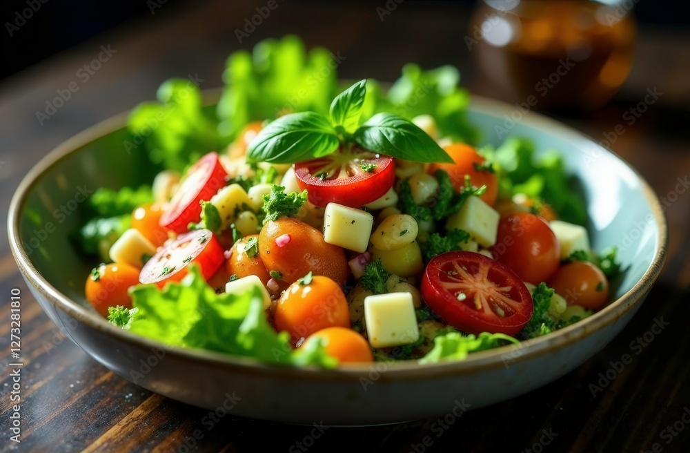 fresh vegetable salad with feta cheese fresh vegetable salad with feta cheese