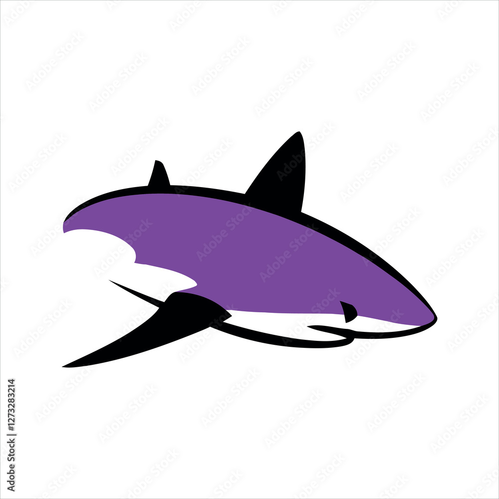Fototapeta premium shark vector illustration