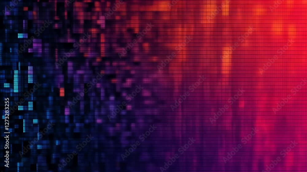 Vibrant Abstract Background Pixelated Patterns in Blue, Purple, and Red for Digital Technology Design Vibrant Abstract Background Pixelated Patterns in Blue, Purple, and Red for Digital Technology Design