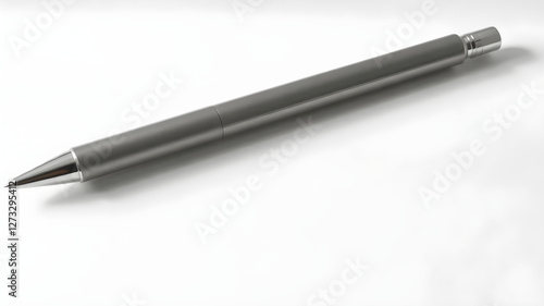 Wallpaper Mural A sleek, modern pen mockup lying on a white surface with soft shadows. The pen barrel is blank, allowing space for a logo or custom branding Torontodigital.ca