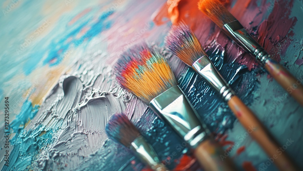 Obraz premium brushes and paints