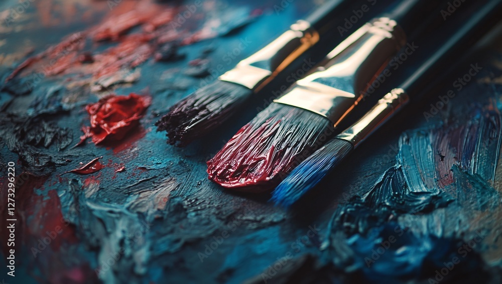 Obraz premium brushes and paints