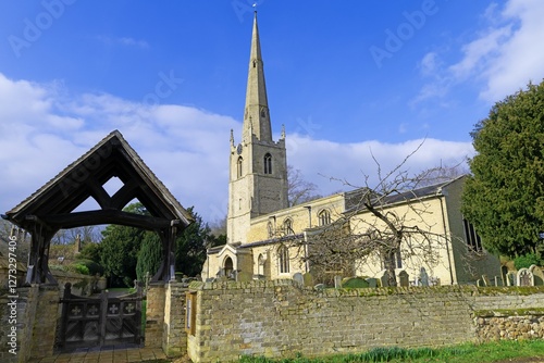 St Margaret's Church, in Hemmingford Abbots, Cambridgeshire, in February, 2025. photo