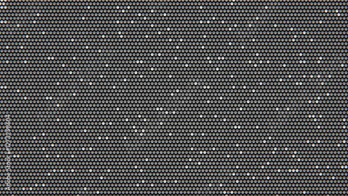 Close-up of an LED screen displaying a pixel grid pattern, showing detailed RGB dots for digital display technology and high-resolution visuals.