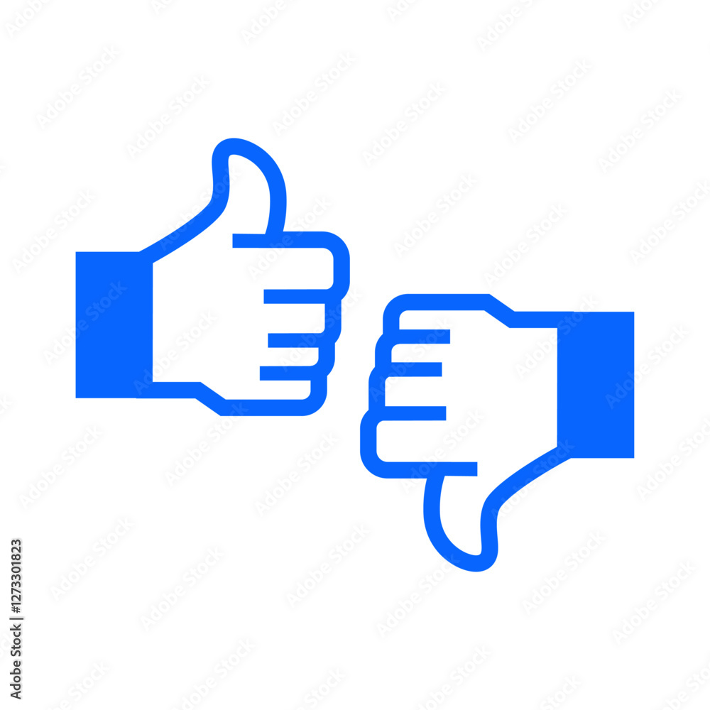 Thumbs Up and Down Icons for Rating Systems Thumbs Up and Down Icons for Rating Systems