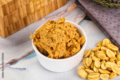 Crunchy peanut butter fat product photo