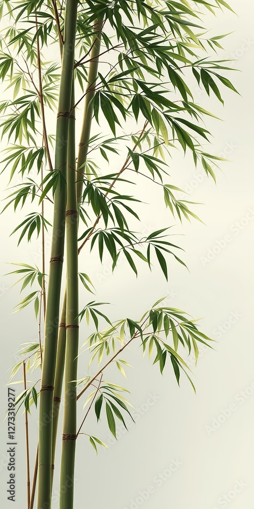Obraz premium bamboo leaves isolated on white