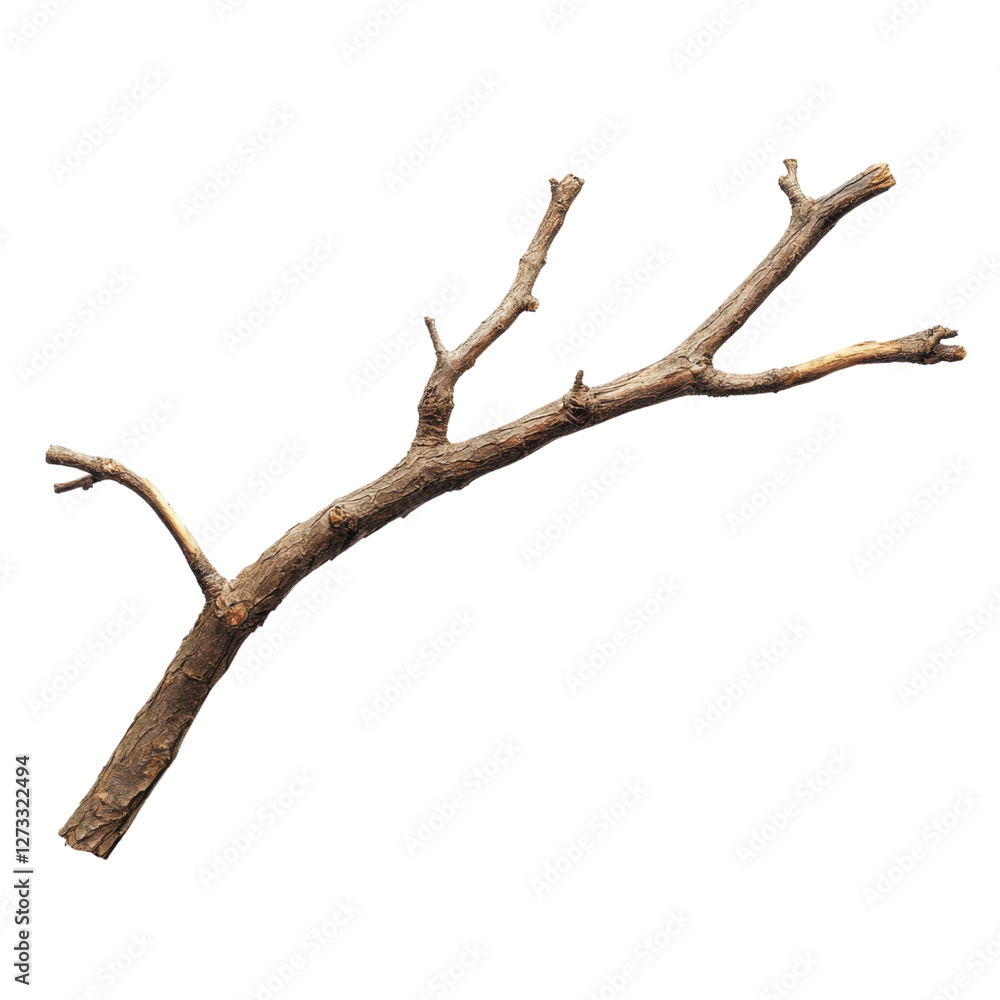 Dry Twisted Branch on Transparent Background for Natural Designs Dry Twisted Branch on Transparent Background for Natural Designs