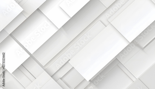 Panel kuchenny z motywem Minimalistyczne białe tło z geometrycznym wzorem.