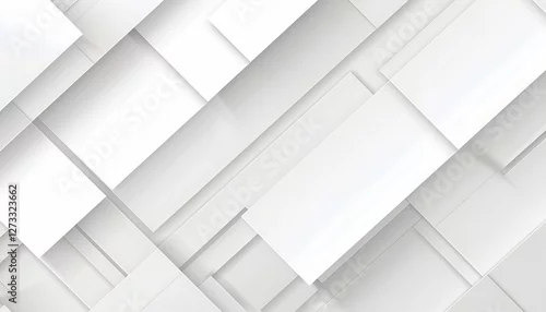 Obraz  z motywem Minimalistyczne białe tło z geometrycznym wzorem.