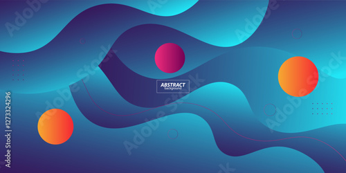 Abstract colored blue wave pattern background. Futuristic design for graphic design. Vector Eps10