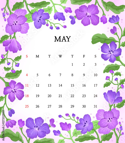 Watercolor, flower, pastel, background, detail, winter, spring, calendar, four seasons, illustration, summer, fall, calendar illustration