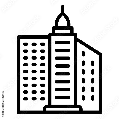 Skyscraper  Icon Element For Design