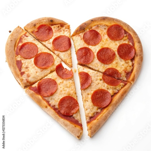 Heart-Shaped Pepperoni Pizza: Romantic Food Idea
