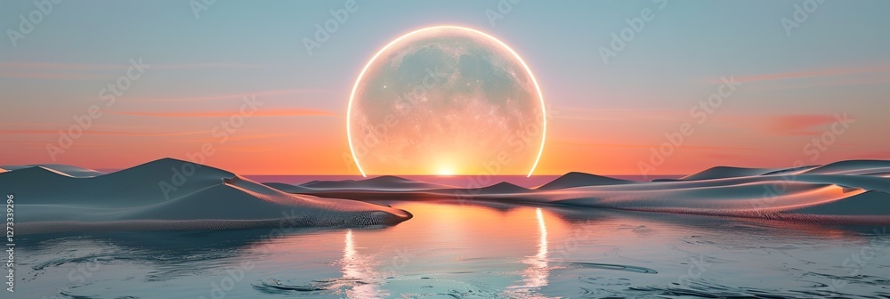 Illuminated Circle Abstract Composition
Illuminated Circle Abstract Composition