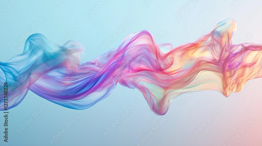 Abstract background of colorful waves pattern - ai generative
