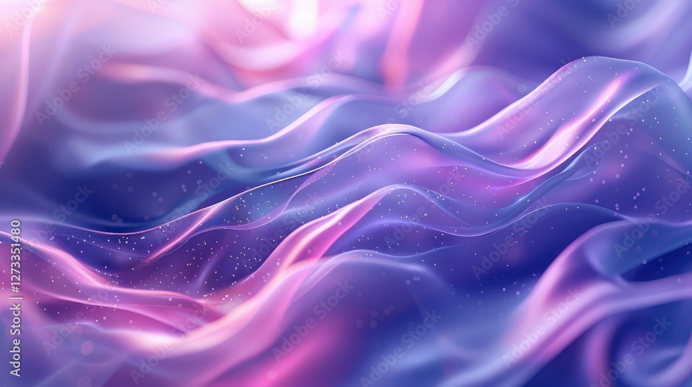 Obraz premium Abstract trendy holographic background. hologram gradient background with metalic waves.