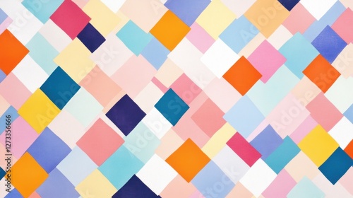 Wallpaper Mural Colorful Diamond Pattern Abstract Art Design Torontodigital.ca