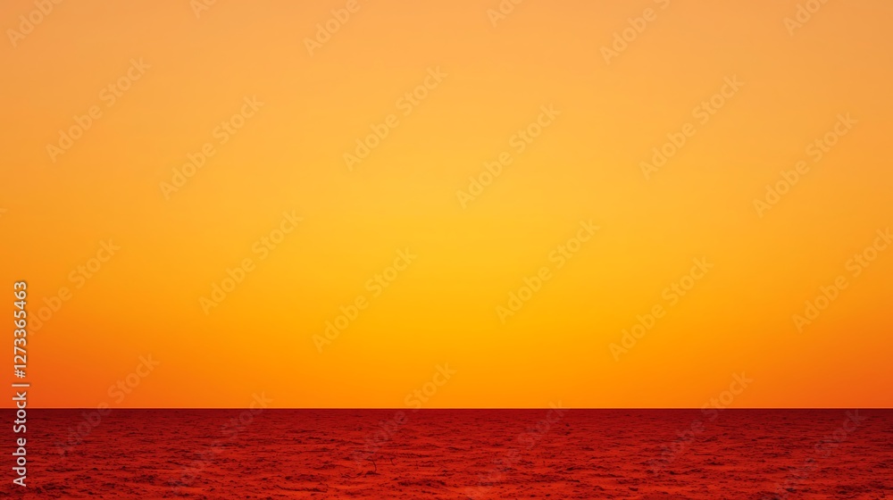 A serene sunset over a calm ocean, blending warm hues of orange and red in a peaceful horizon. A serene sunset over a calm ocean, blending warm hues of orange and red in a peaceful horizon.