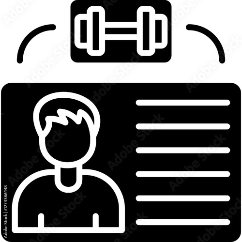 Gym Membership Card Icon