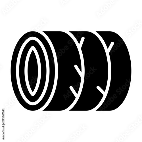 Hay Bale glyph icon