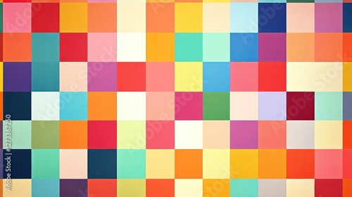 Abstract Colorful Square Pattern Design
