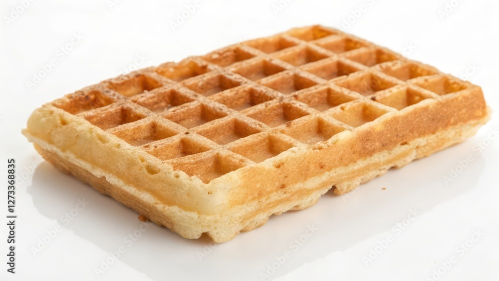 Waffle on White Background Waffle on White Background