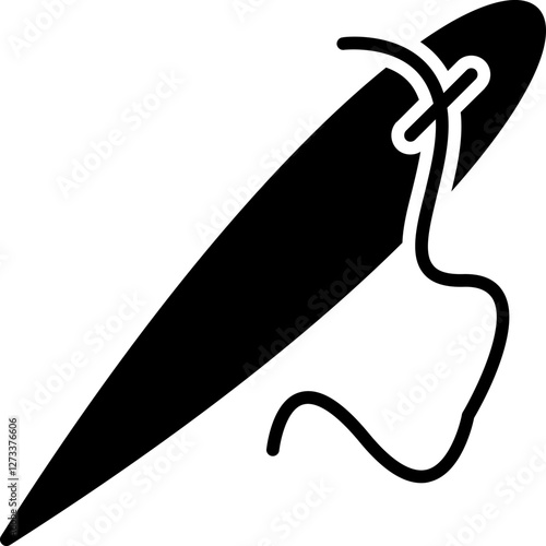 Surgical Sewing Needle Icon