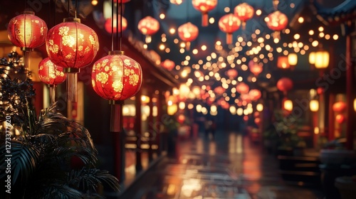 Wallpaper Mural Chinese New Year together, surrounded by cultural symbols and joy Torontodigital.ca