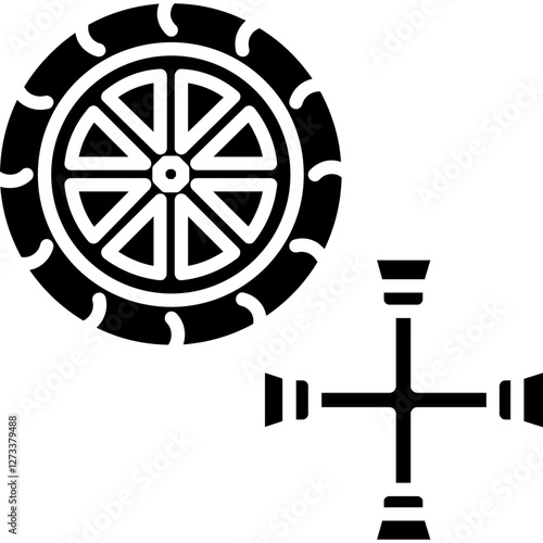 Car Tyres Maintenance Icon