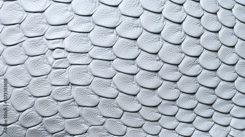 Silver grey texture of snake or dragon reptile leather with detailed scales Silver grey texture of snake or dragon reptile leather with detailed scales