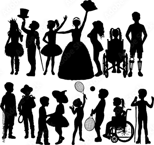 children playing and inclusion, children with disabilities