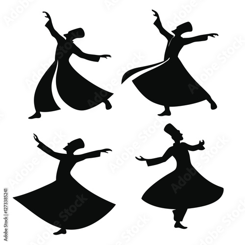 Sufi Dancer Silhouette Collection