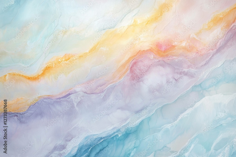 Abstract pastel background featuring soft waves in blue, orange, and pink hues, ideal for wellness, beauty, and modern art concepts Abstract pastel background featuring soft waves in blue, orange, and pink hues, ideal for wellness, beauty, and modern art concepts